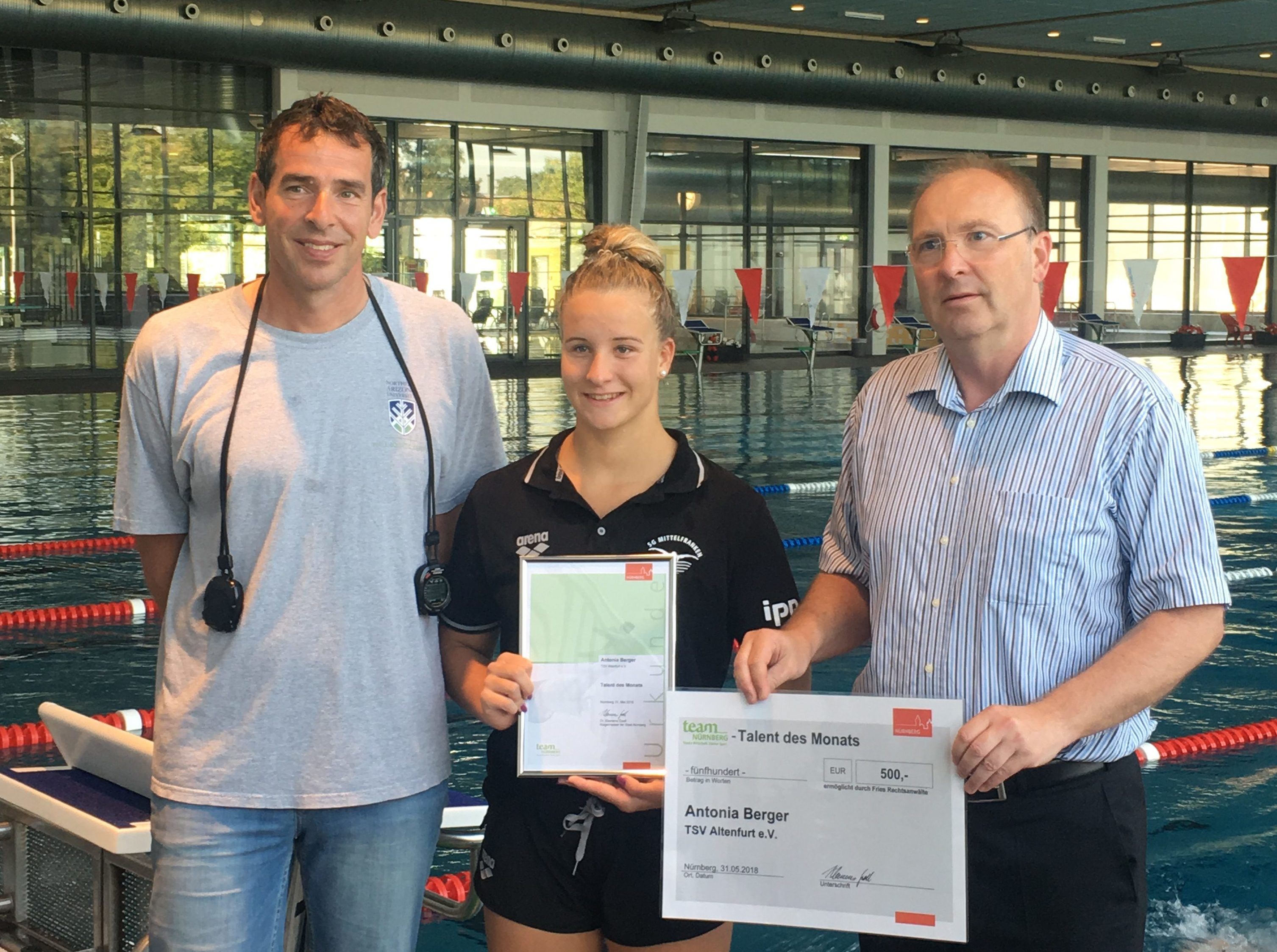 Antonia Berger Schwimmblog: Talent des Monats