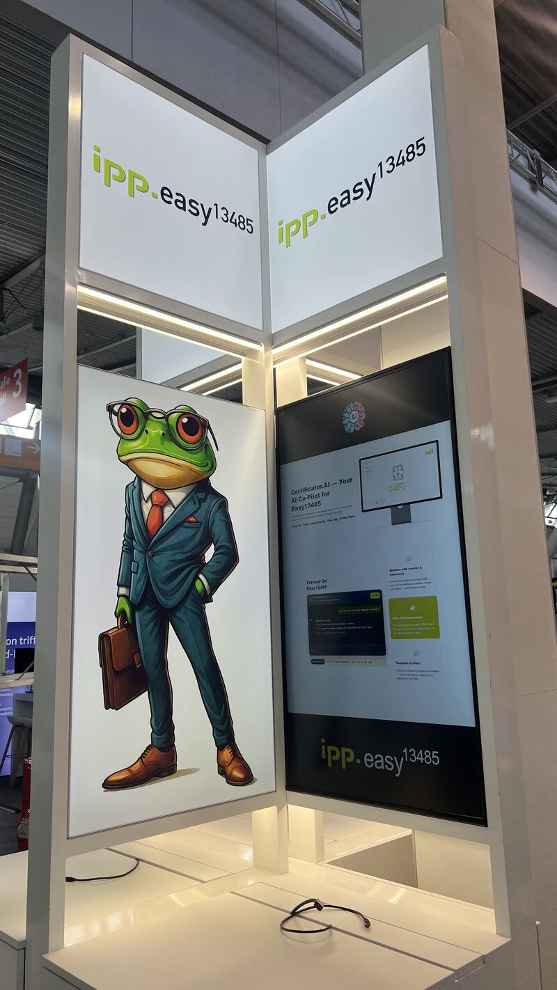Fertiger Messestand von IPP auf der MedtecLIVE 2026