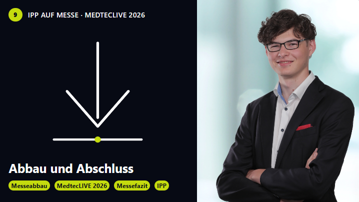 Abbau des IPP-Messestands nach der MedtecLIVE 2026