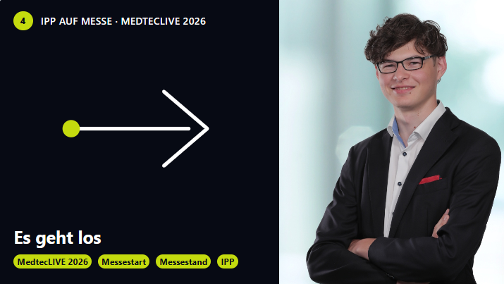 Start der MedtecLIVE 2026 am Messestand von IPP