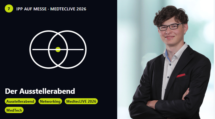 Ausstellerabend der MedtecLIVE 2026 mit dem IPP-Team